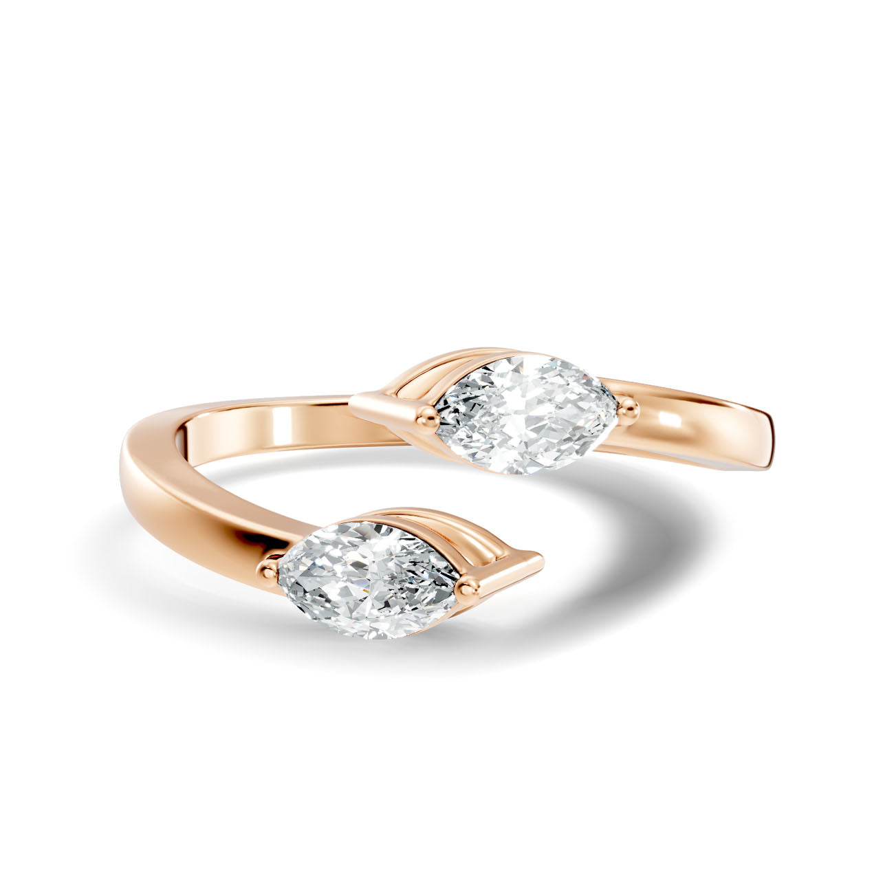 .34 Ct. Open Bypass Marquise Diamond Ring (GJSLR-096) 10