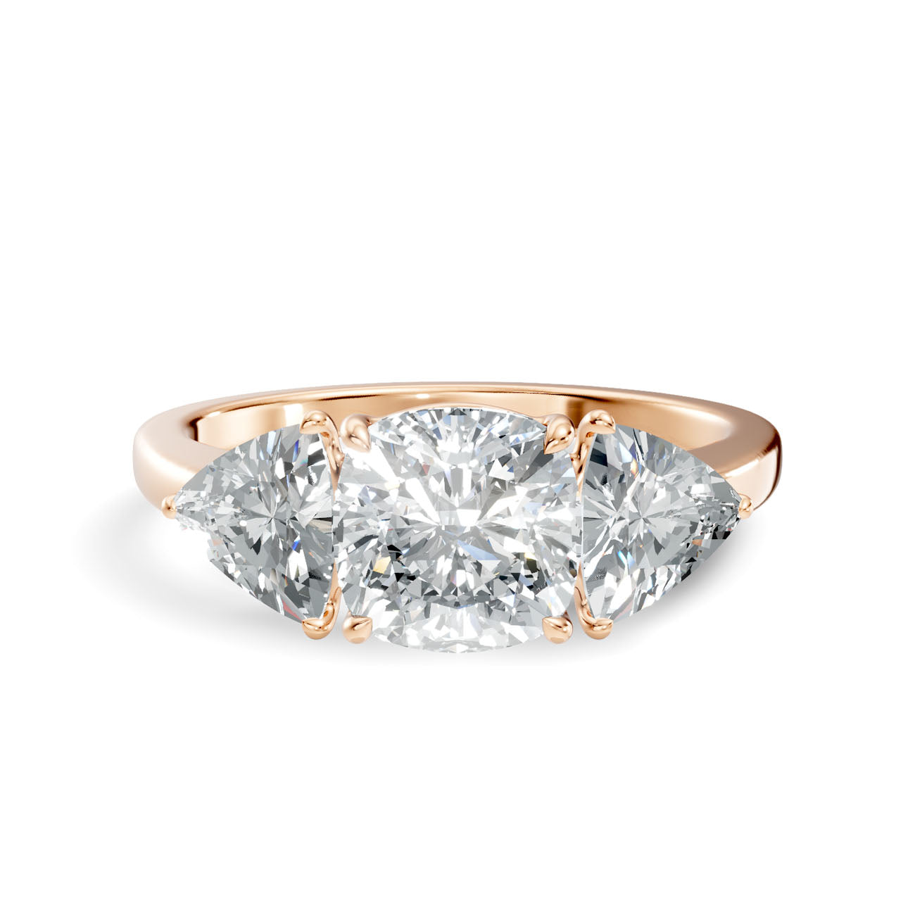 2.37 Ct. Cushion Cut Diamond Ring with Marquise Side Stones (L2-27#10051L) 7