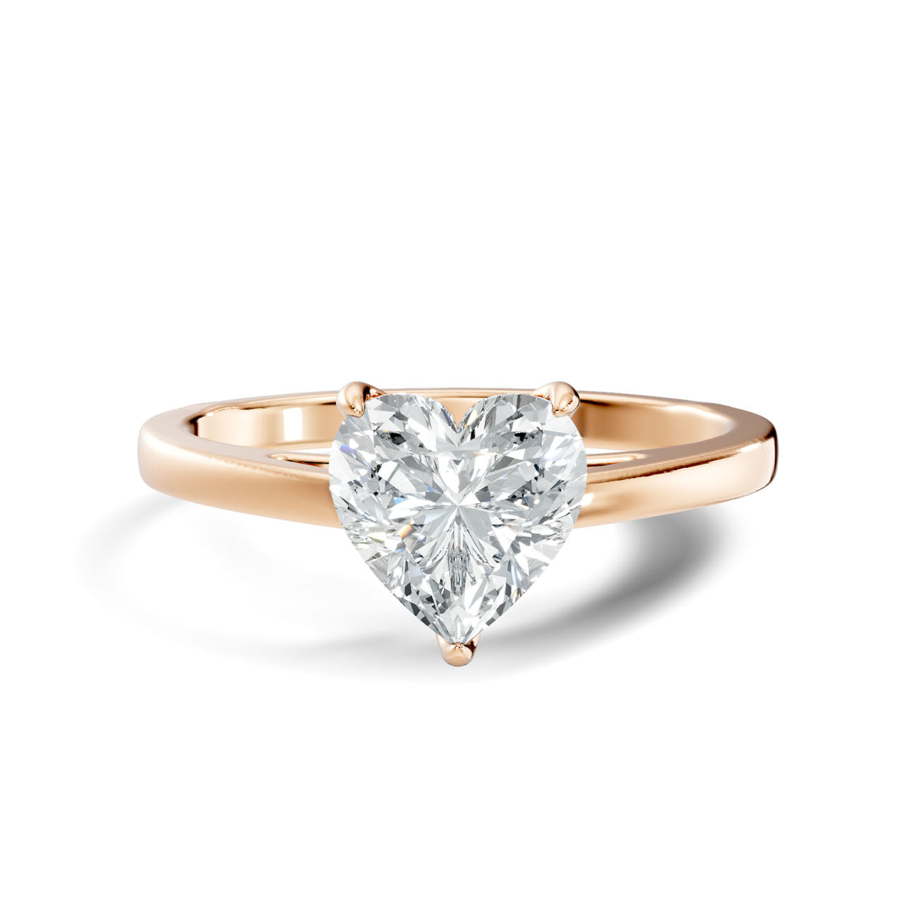 1.00 Ct Classic Heart-Shaped Diamond Solitaire Ring with Three-Prong Setting (L2-27#10028L) 11