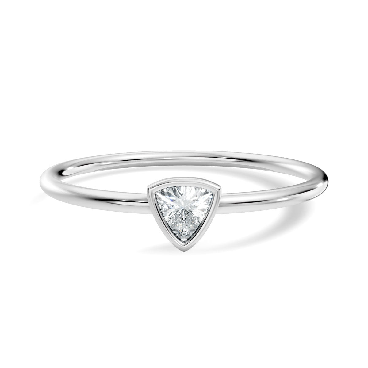 .10 Ct. Trillion Diamond Bezel Solitaire Ring (4-30204514107458) 10