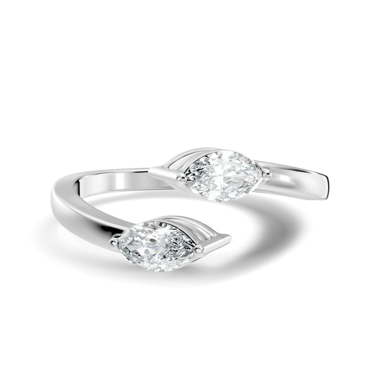 .34 Ct. Open Bypass Marquise Diamond Ring (GJSLR-096) 7