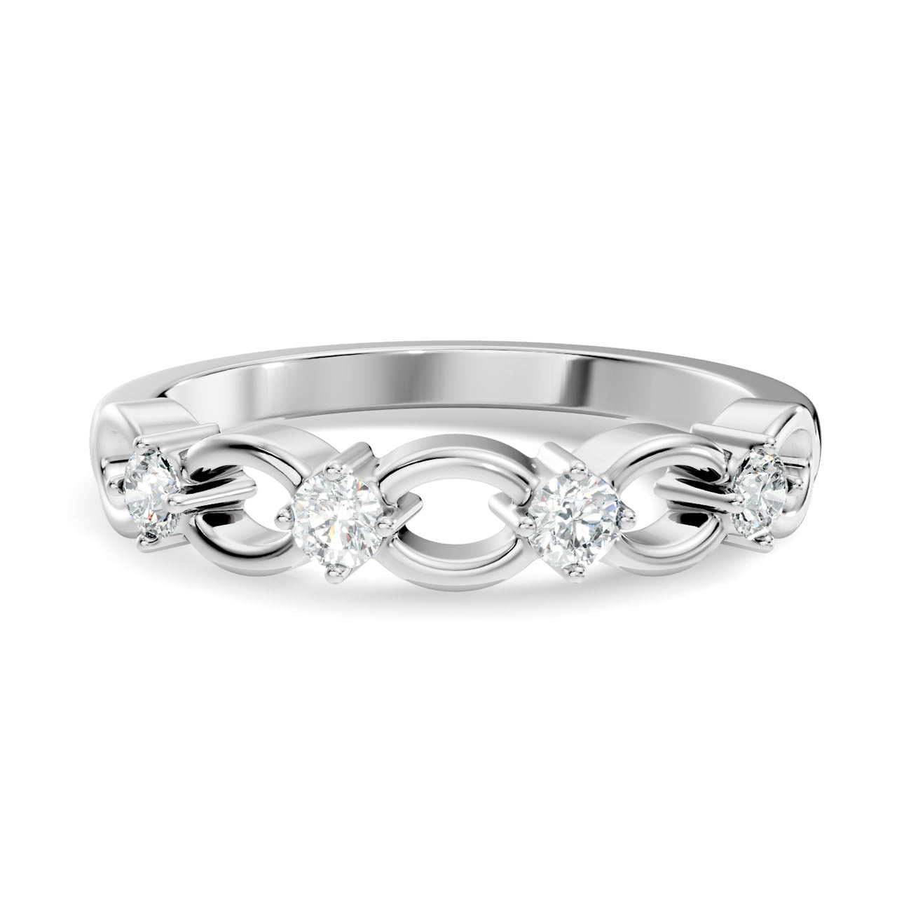 .16 Ct. Diamond Link Band Ring (GJSLR-091) 10