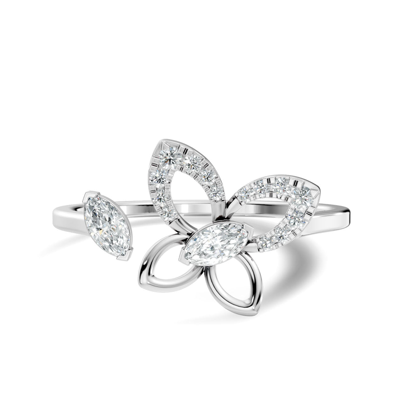 .16 Ct. Marquise Diamond Butterfly Open Ring (GJSLR-022) 10