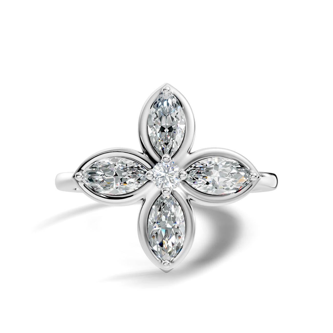 .40 Ct. Marquise Diamond Floral Cluster Ring (GJSLR-095) 10