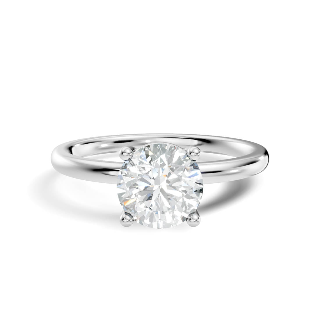 .50-1.00 Ct. Refined Round Diamond Solitaire Ring with Clean Four-Prong Profile (b12-a) 15