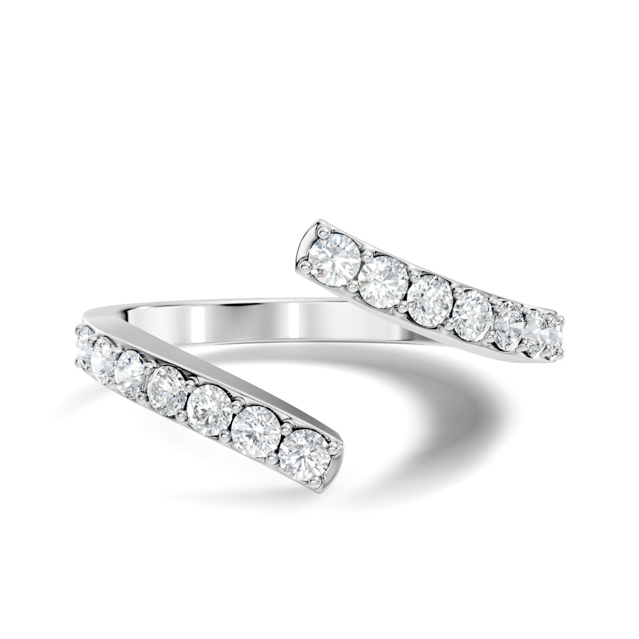 .35 Ct. Open Cuff Diamond Wrap Ring (GJSLR-098) 10
