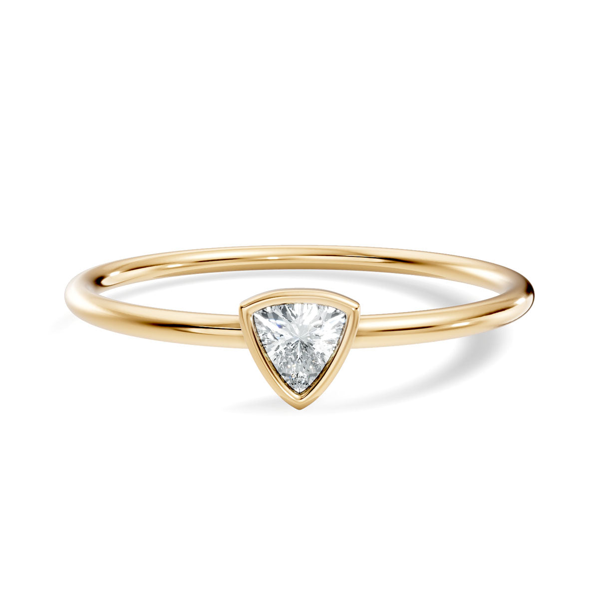 .10 Ct. Trillion Diamond Bezel Solitaire Ring (4-30204514107458) 3