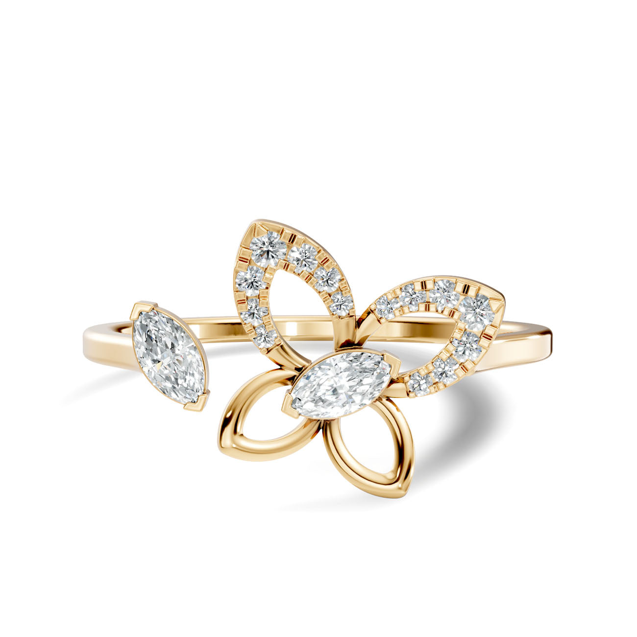 .16 Ct. Marquise Diamond Butterfly Open Ring (GJSLR-022) 3