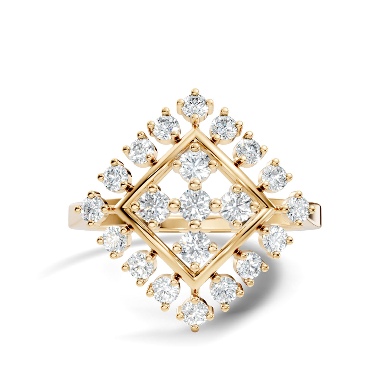 .50 Ct. Geometric Diamond Cluster Statement Ring (GJSLR-026) 3