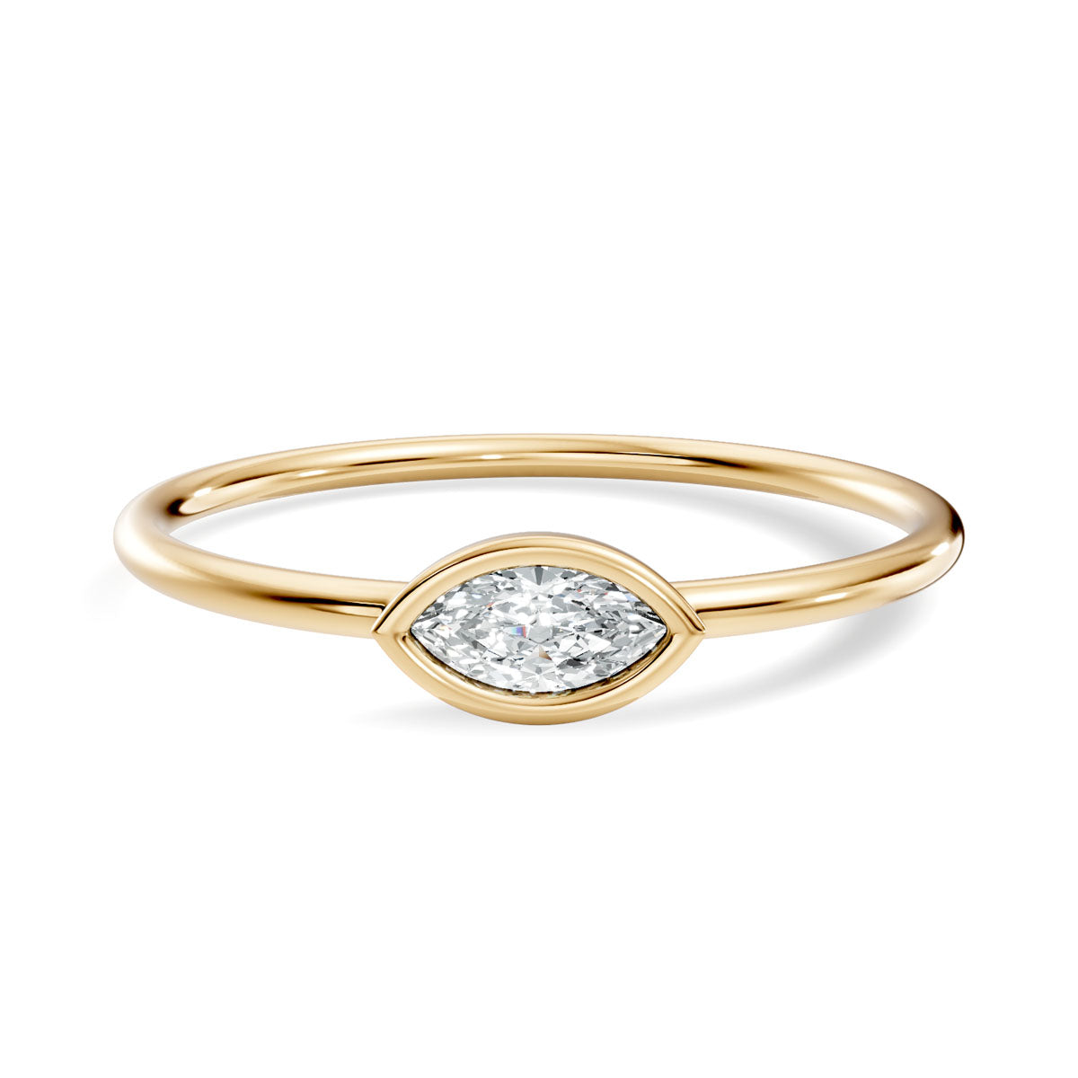 .10 Ct. Marquise Diamond Bezel Solitaire Ring (3-30204337619010) 3