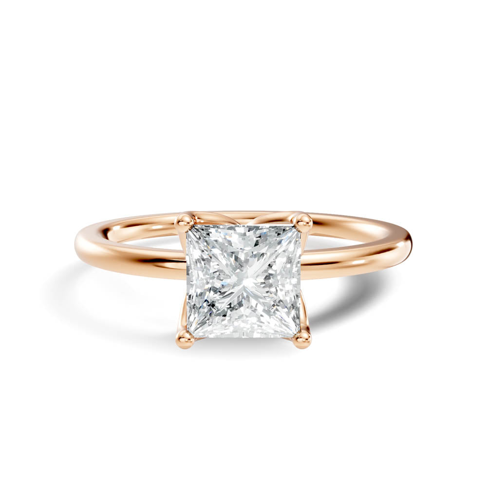 1.00 Ct. Princess Cut Diamond Classic Solitaire Ring (b7-c copy) 15