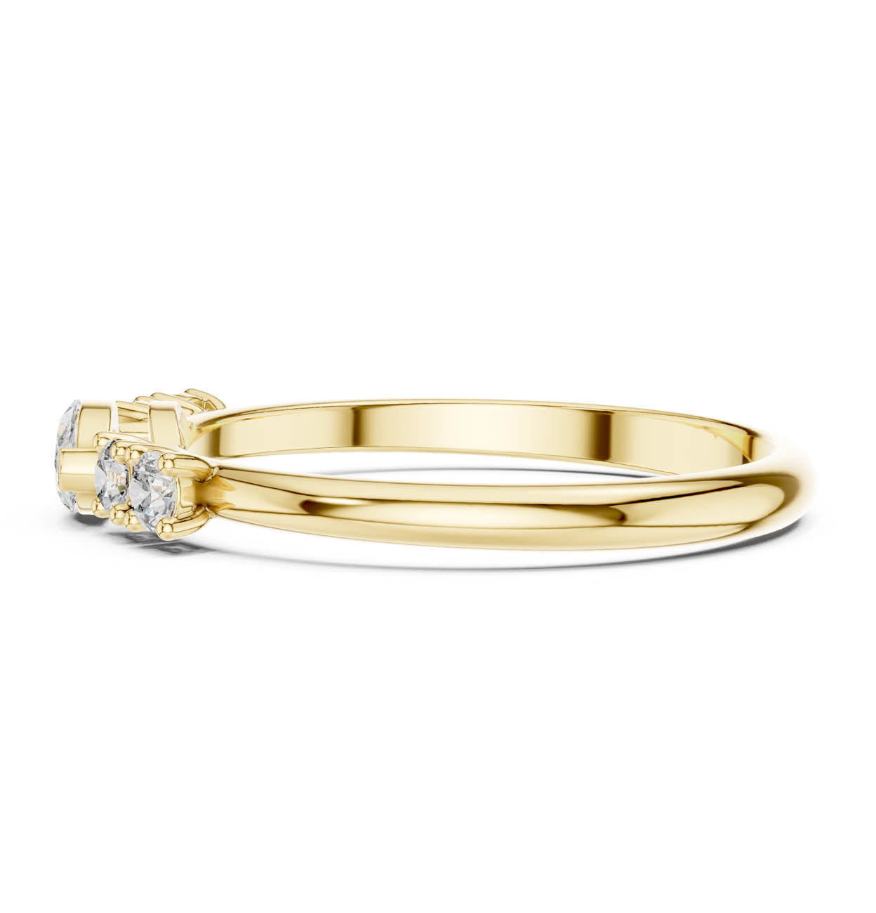 .29 Ct. Marquise Center Diamond Ring with Round Side Stones (HLR-104) 4