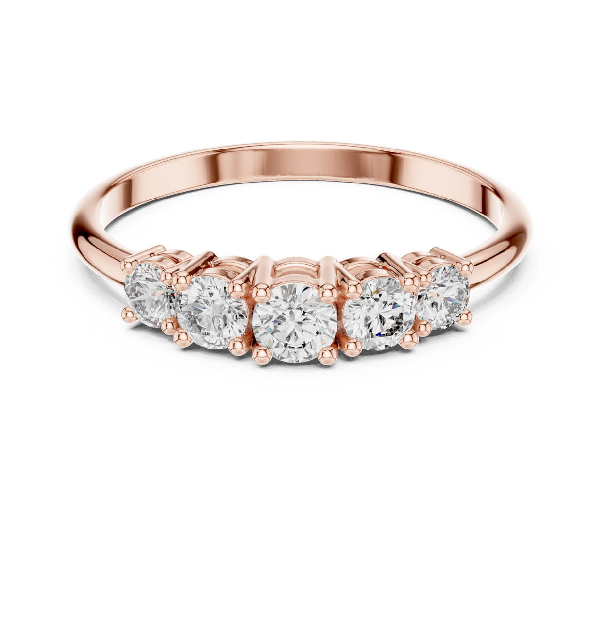 .42 Ct. Five-Stone Round Diamond Band (HLR-105) 7