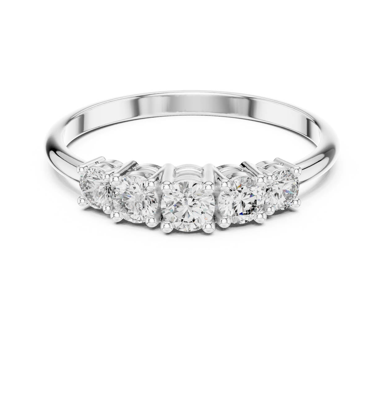 .42 Ct. Five-Stone Round Diamond Band (HLR-105)