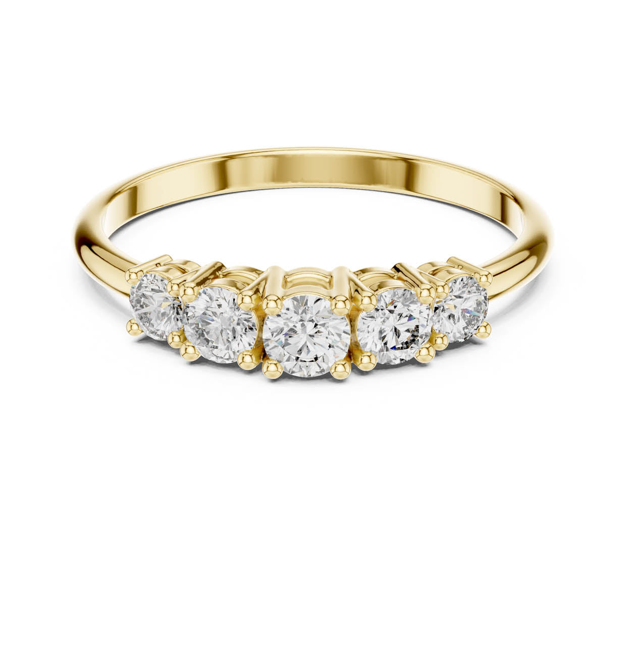 .42 Ct. Five-Stone Round Diamond Band (HLR-105) 5