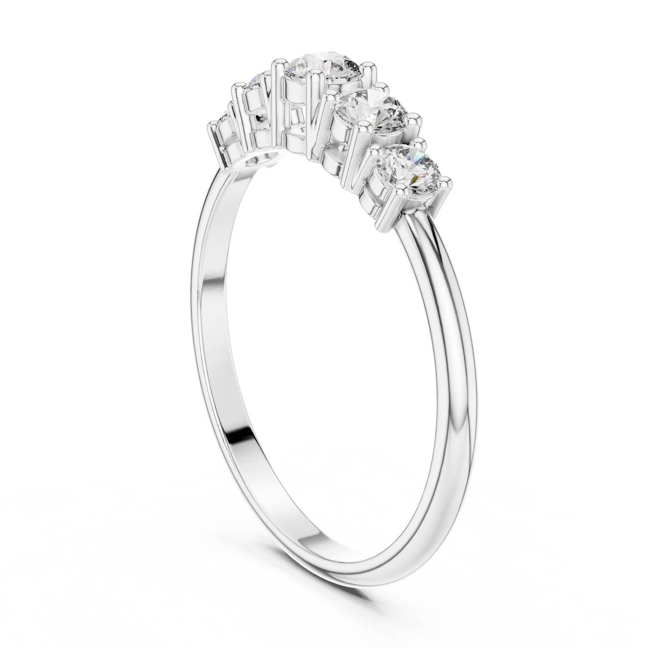 .42 Ct. Five-Stone Round Diamond Band (HLR-105) 9