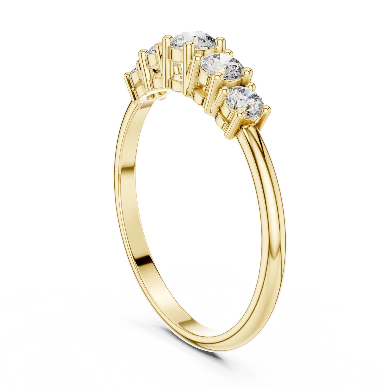 .42 Ct. Five-Stone Round Diamond Band (HLR-105) 3