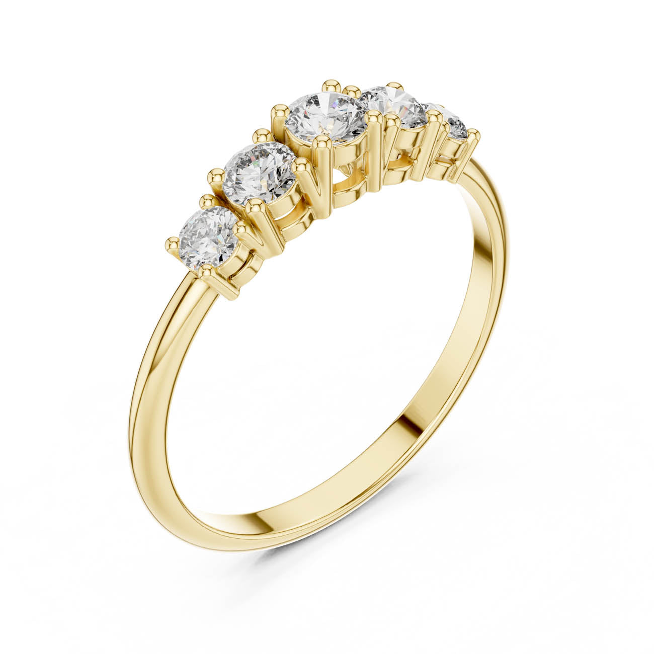 .42 Ct. Five-Stone Round Diamond Band (HLR-105)