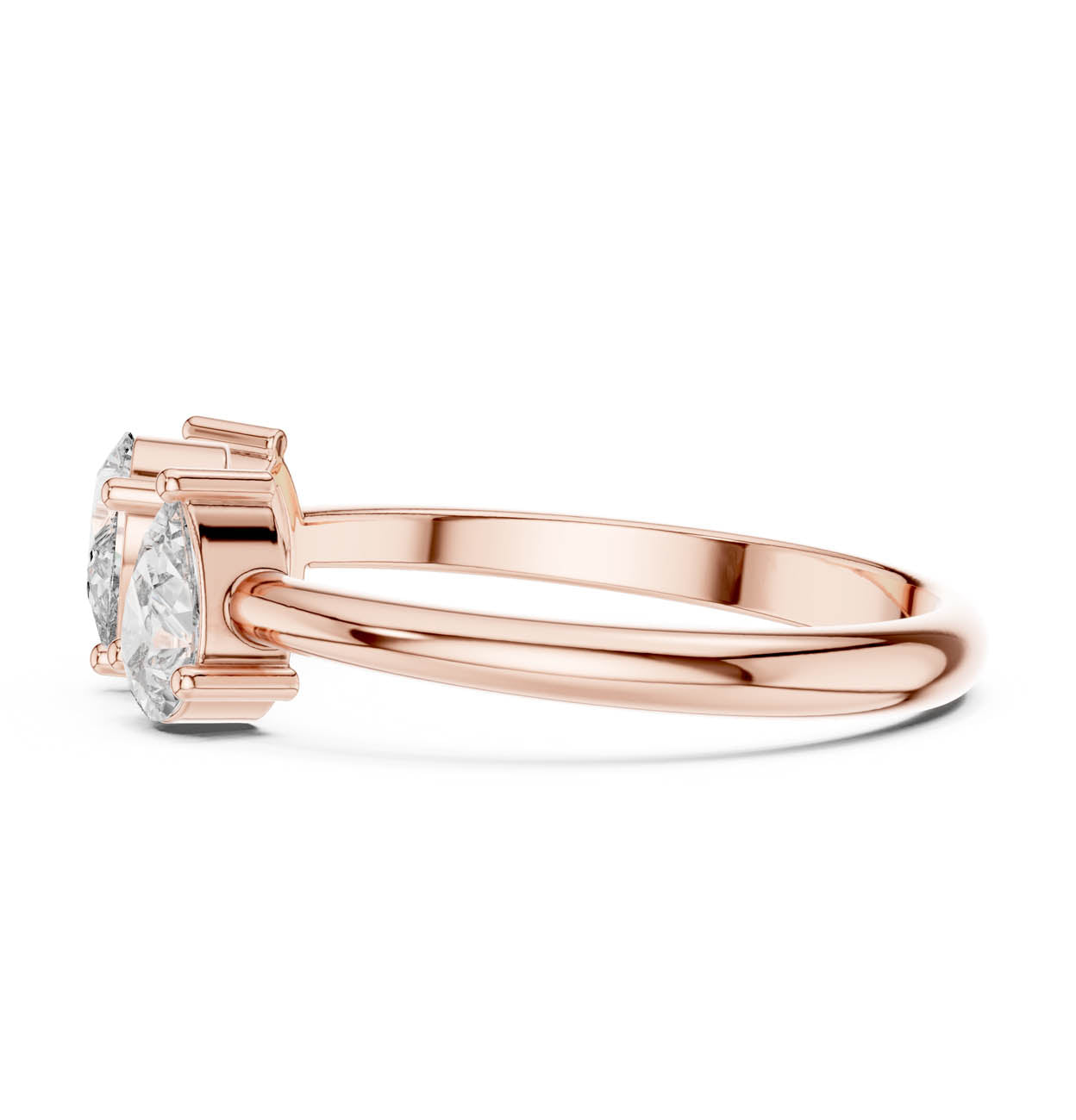 .50 Ct. Three-Pear Diamond Ring (HLR-106) 11