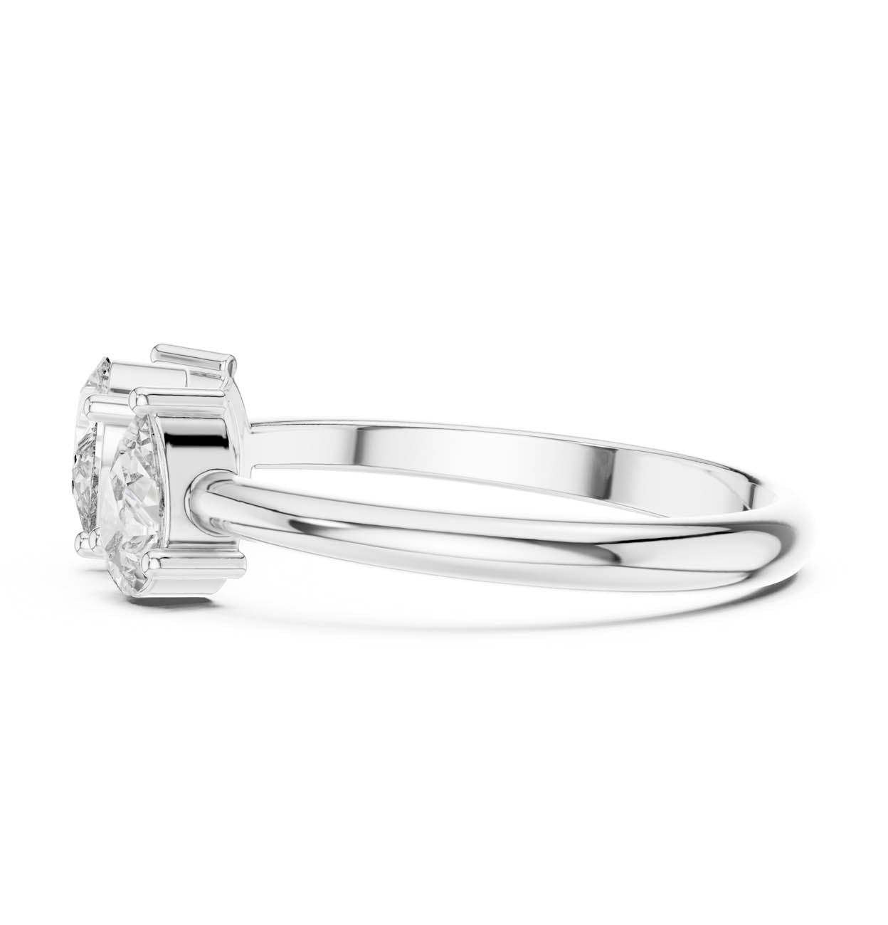 .50 Ct. Three-Pear Diamond Ring (HLR-106) 12