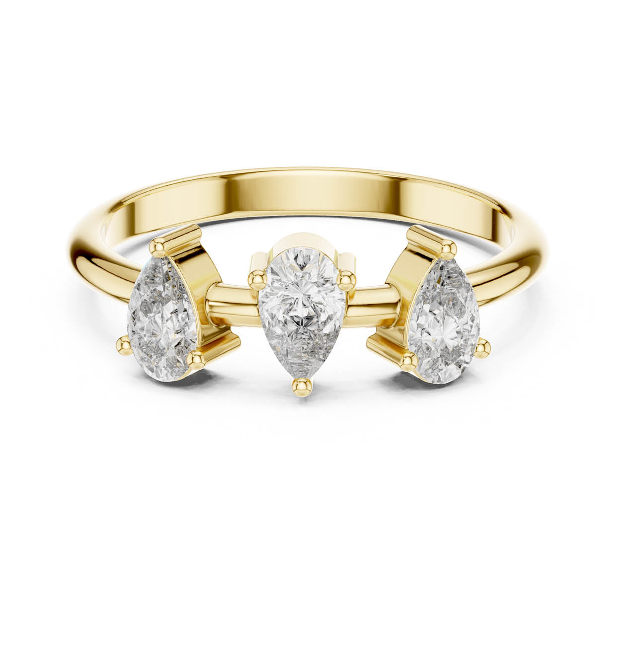 .50 Ct. Three-Pear Diamond Ring (HLR-106)