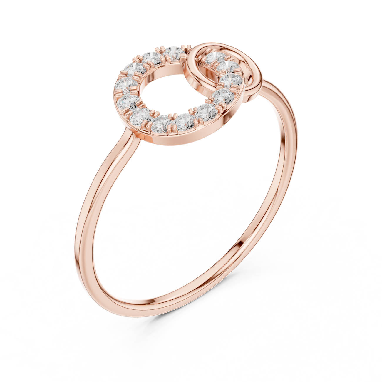 .16 Ct. Interlocking Circle Diamond Ring (HLR-201) 6
