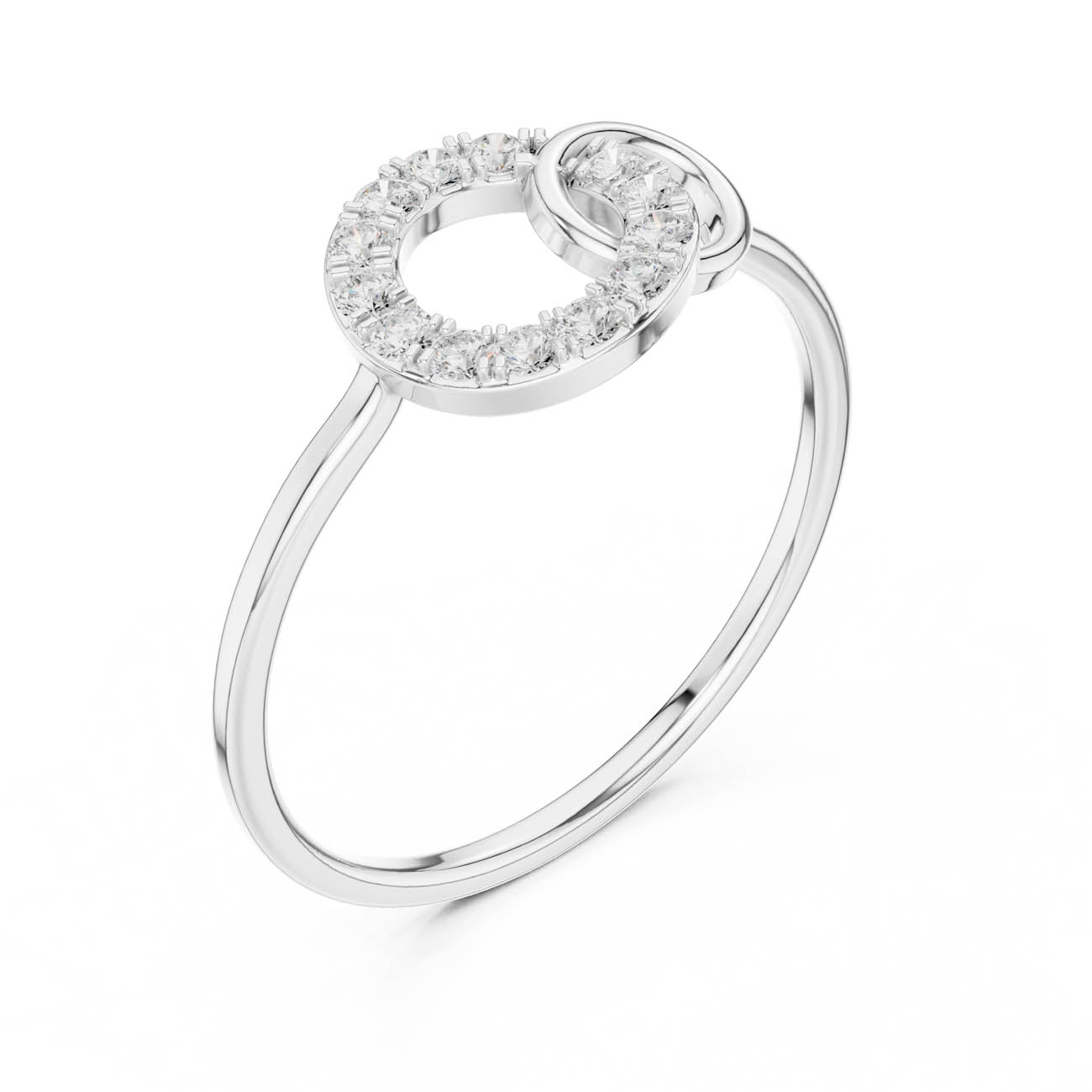 .16 Ct. Interlocking Circle Diamond Ring (HLR-201) 8