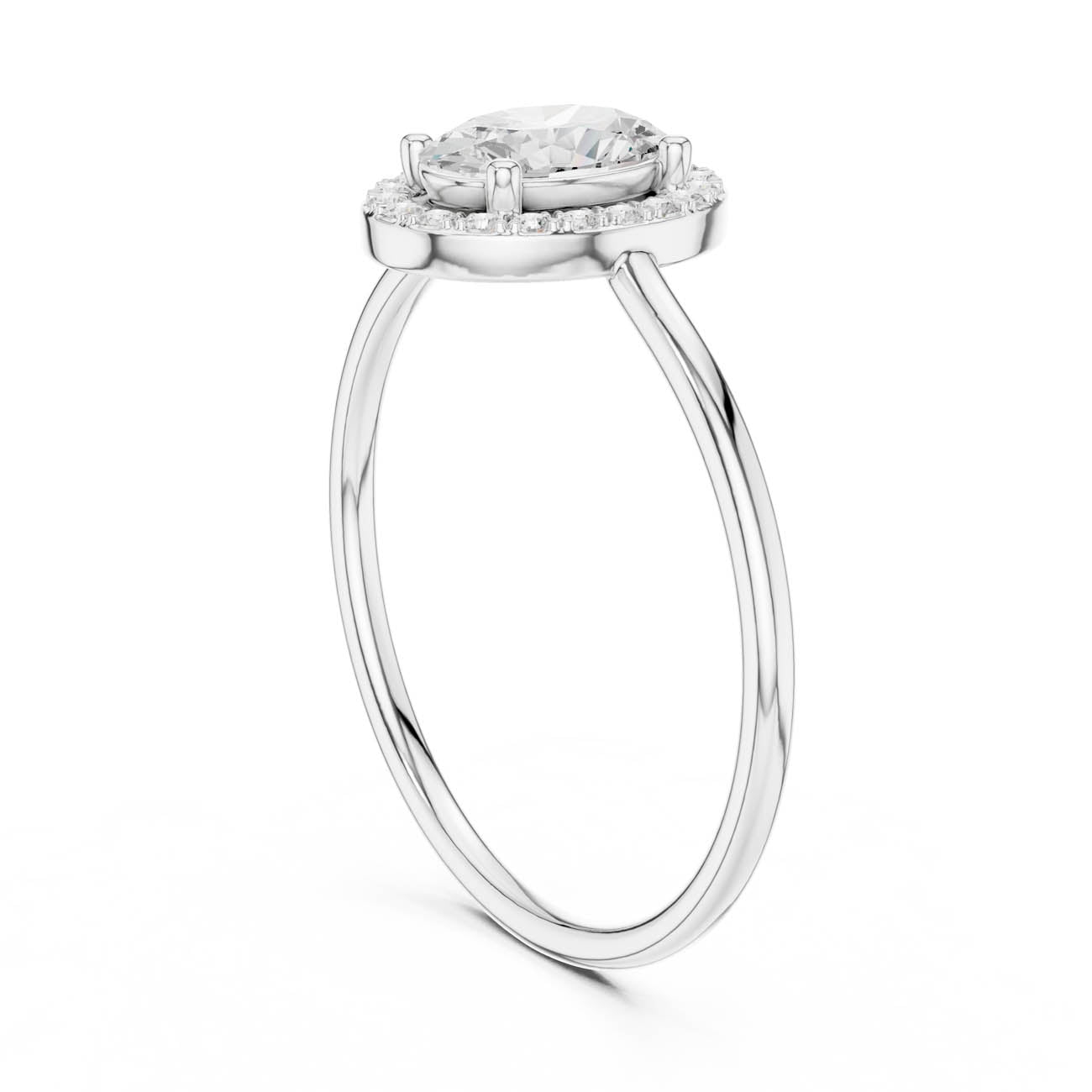 .60 Ct. Oval Diamond Halo Ring (HLR-203) 9
