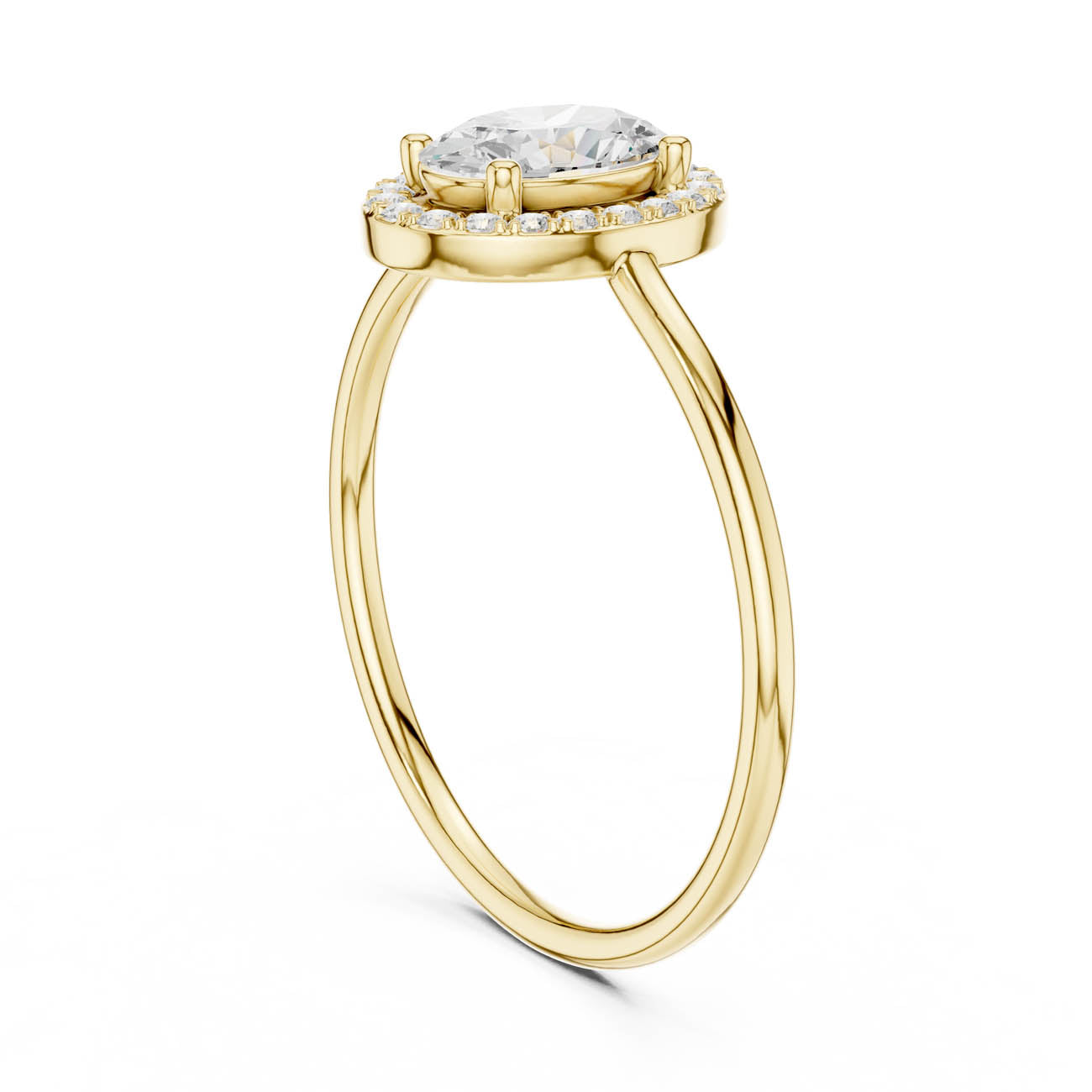 .60 Ct. Oval Diamond Halo Ring (HLR-203) 3