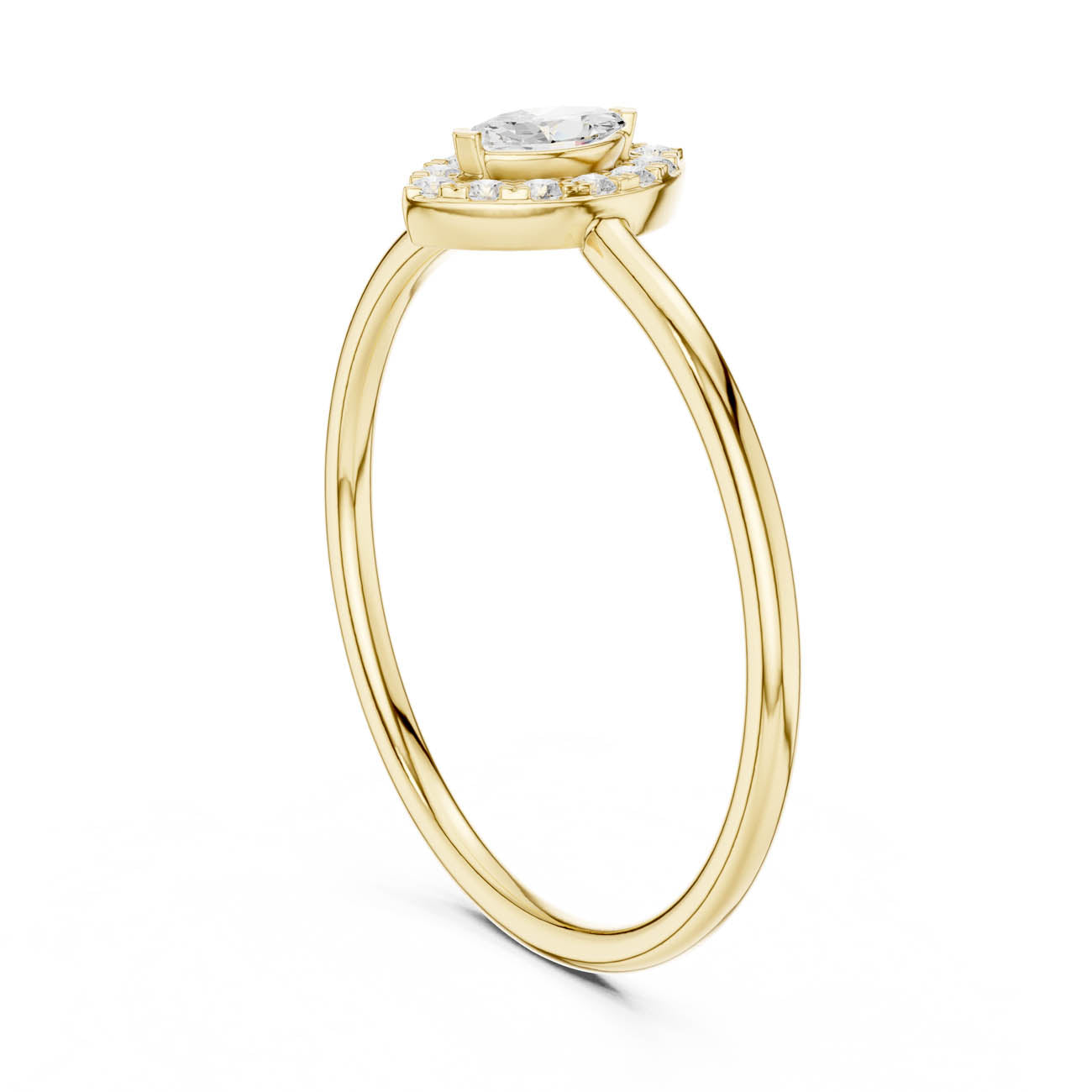 .15 Ct. Marquise Diamond Halo Ring (HLR-204) 3