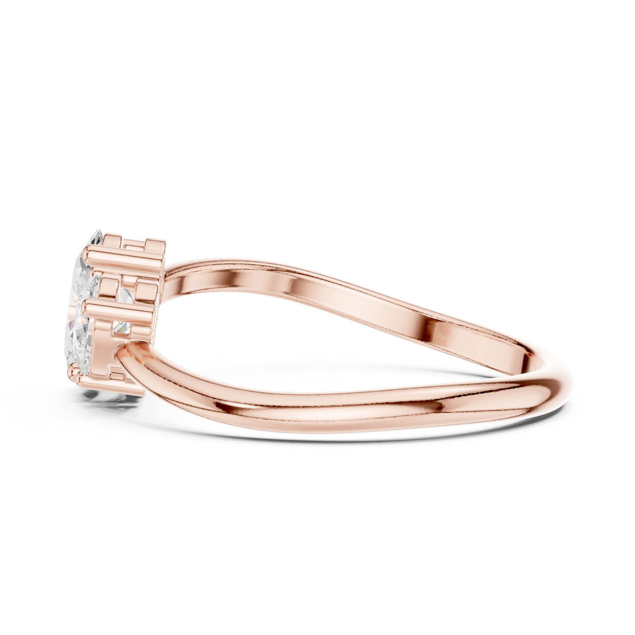 .65 Ct. Oval and Pear Diamond Two-Stone Ring (HLR-233) 12