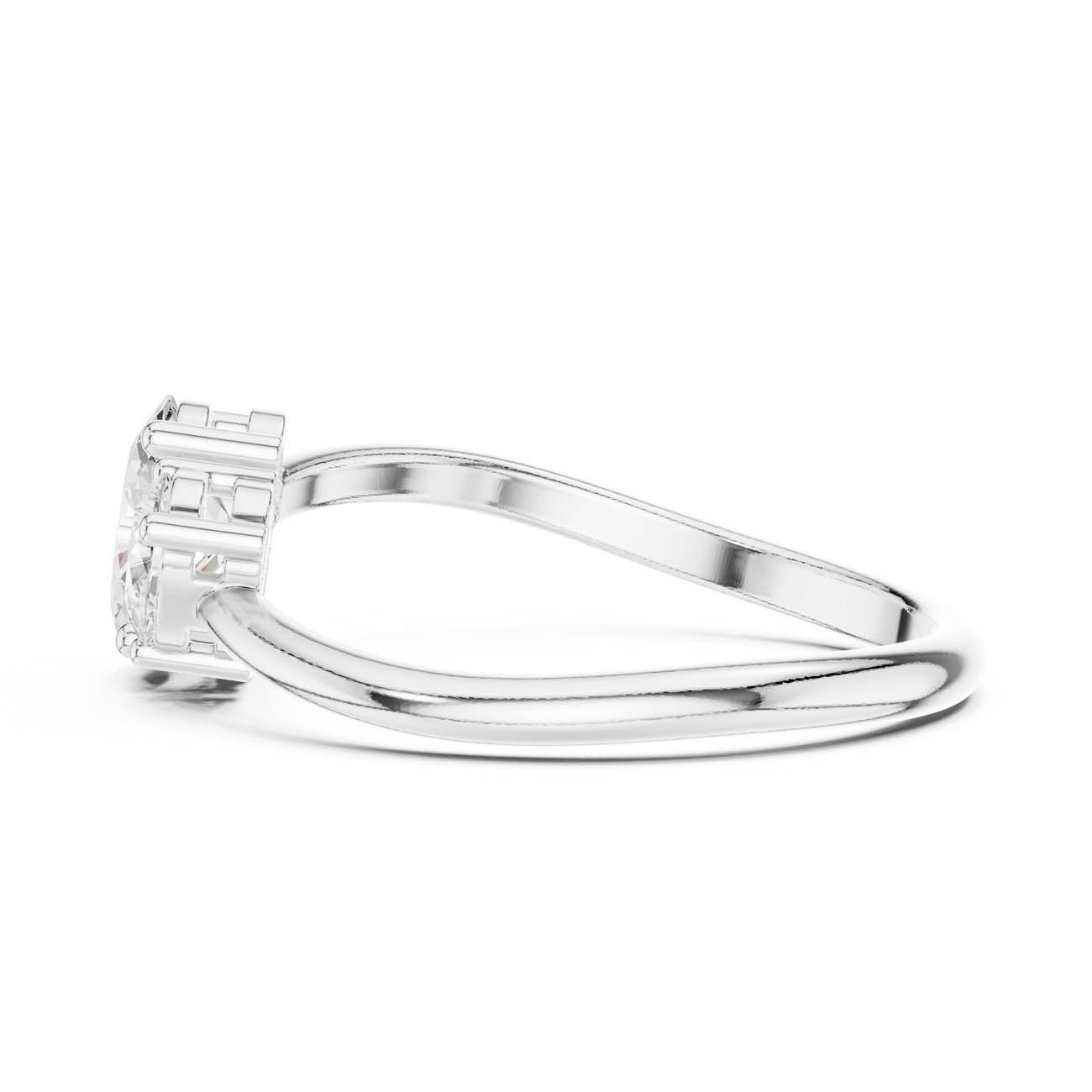 .65 Ct. Oval and Pear Diamond Two-Stone Ring (HLR-233) 11