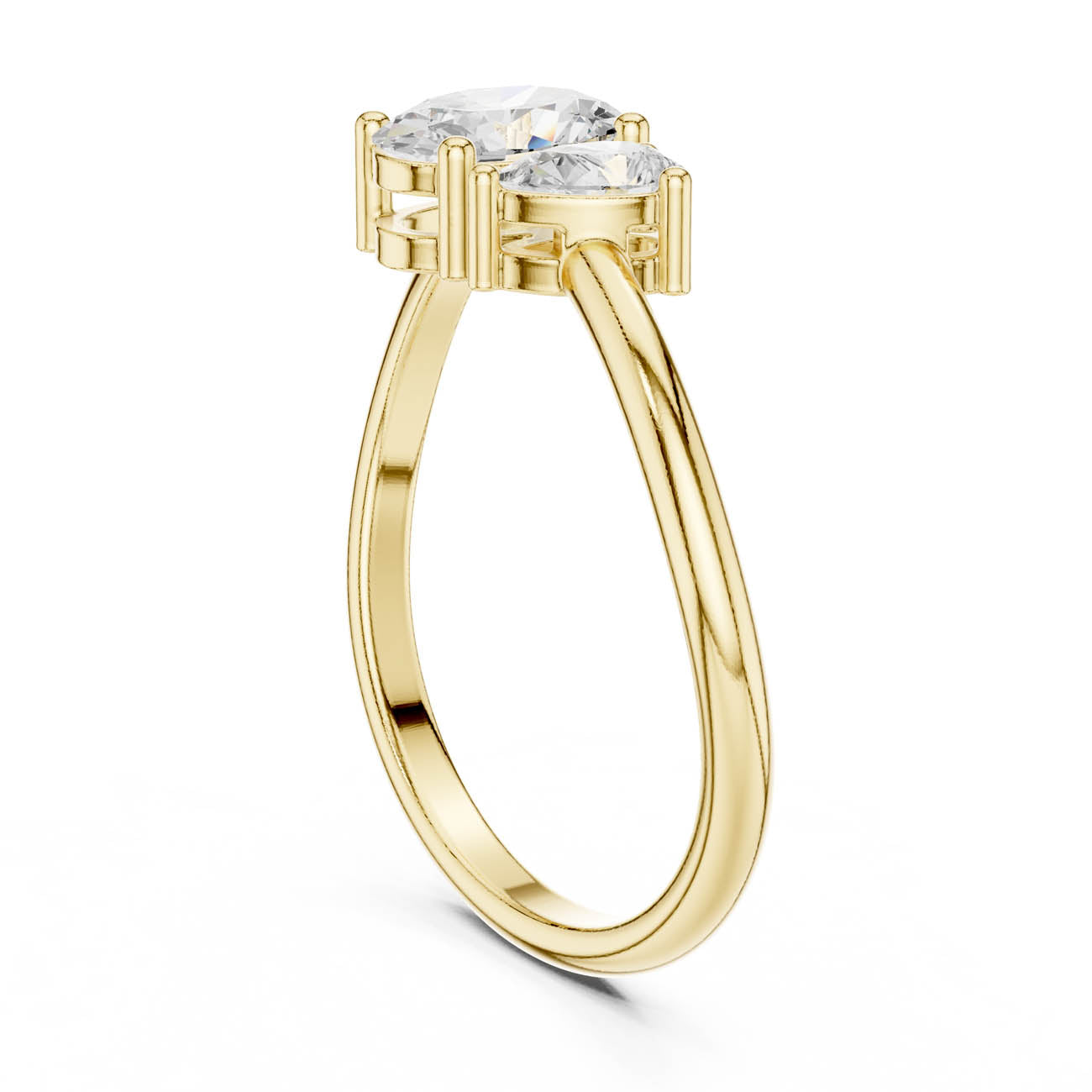.65 Ct. Oval and Pear Diamond Two-Stone Ring (HLR-233) 3
