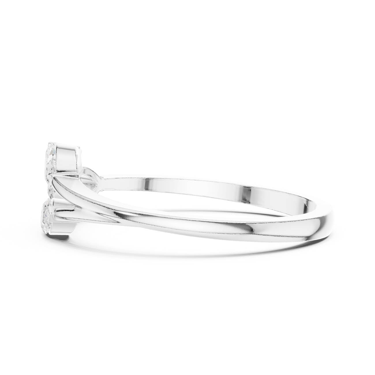 .38 Ct. Marquise and Pear Diamond Ring with Split Band (HLR-235) 11