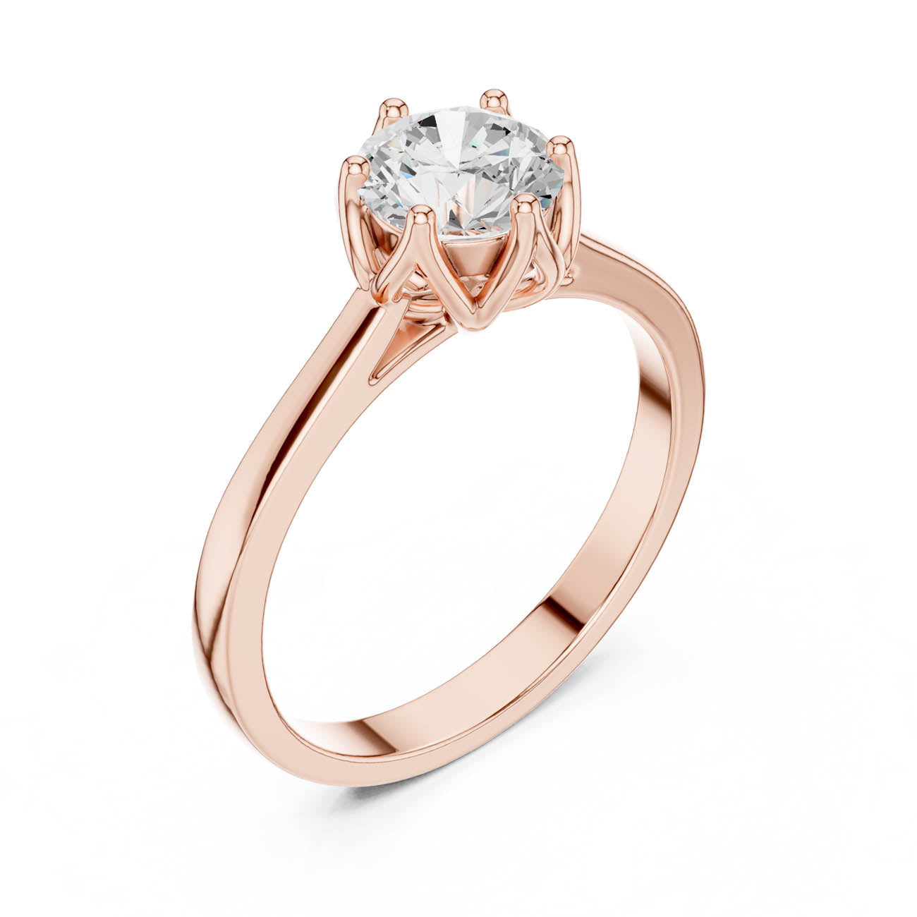 .85 Ct. Round Diamond Solitaire Engagement Ring (HLR-46) 8