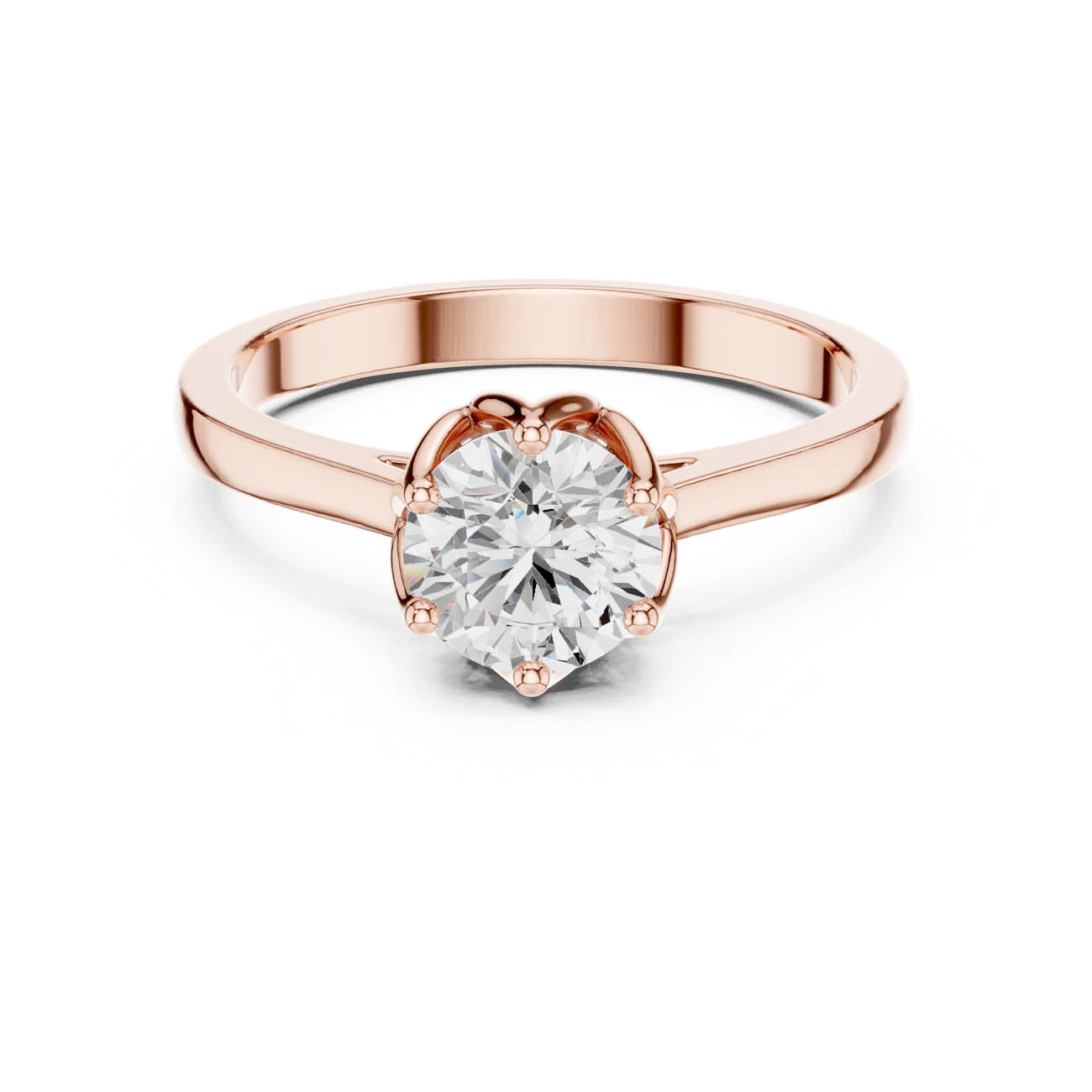 .85 Ct. Round Diamond Solitaire Engagement Ring (HLR-46)
