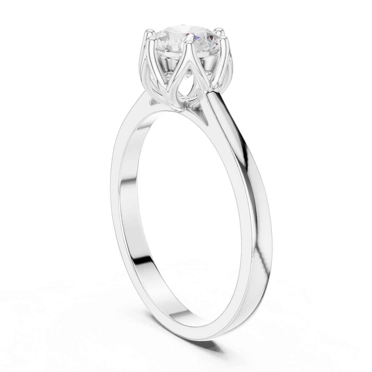 .85 Ct. Round Diamond Solitaire Engagement Ring (HLR-46) 9