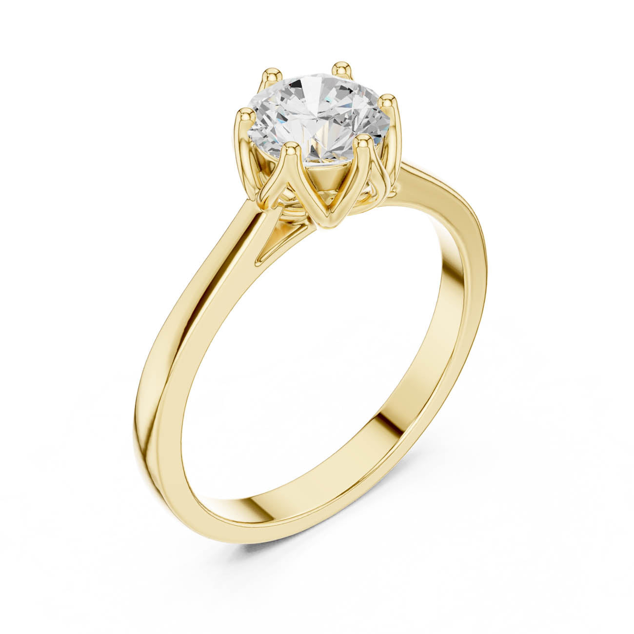 .85 Ct. Round Diamond Solitaire Engagement Ring (HLR-46)