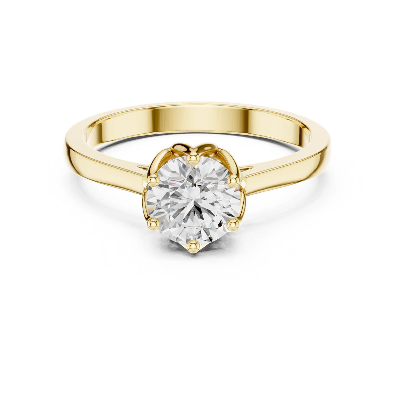 .85 Ct. Round Diamond Solitaire Engagement Ring (HLR-46) 5