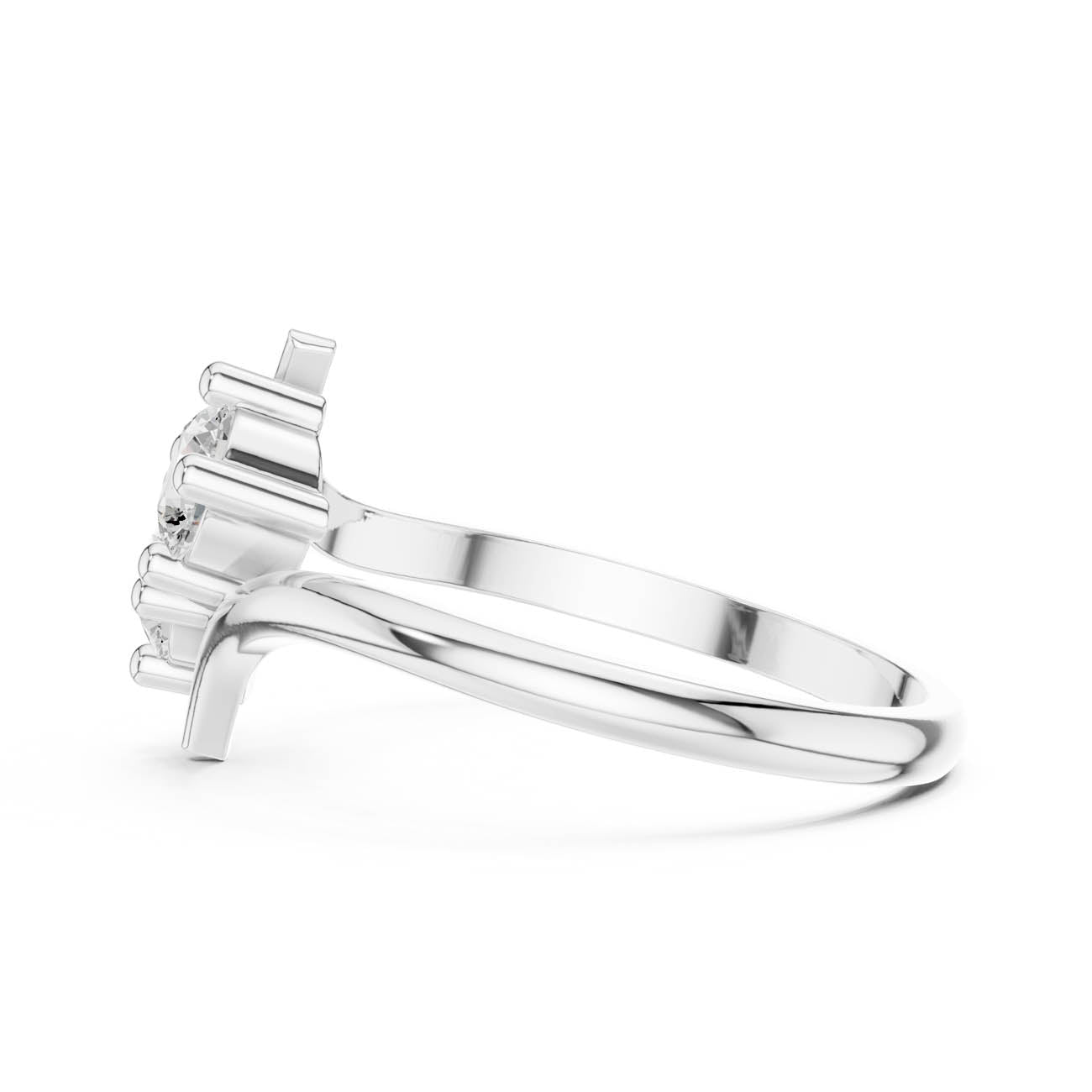 .60 Ct. Two-Stone Round Diamond Bypass Ring (HLR-74) 12
