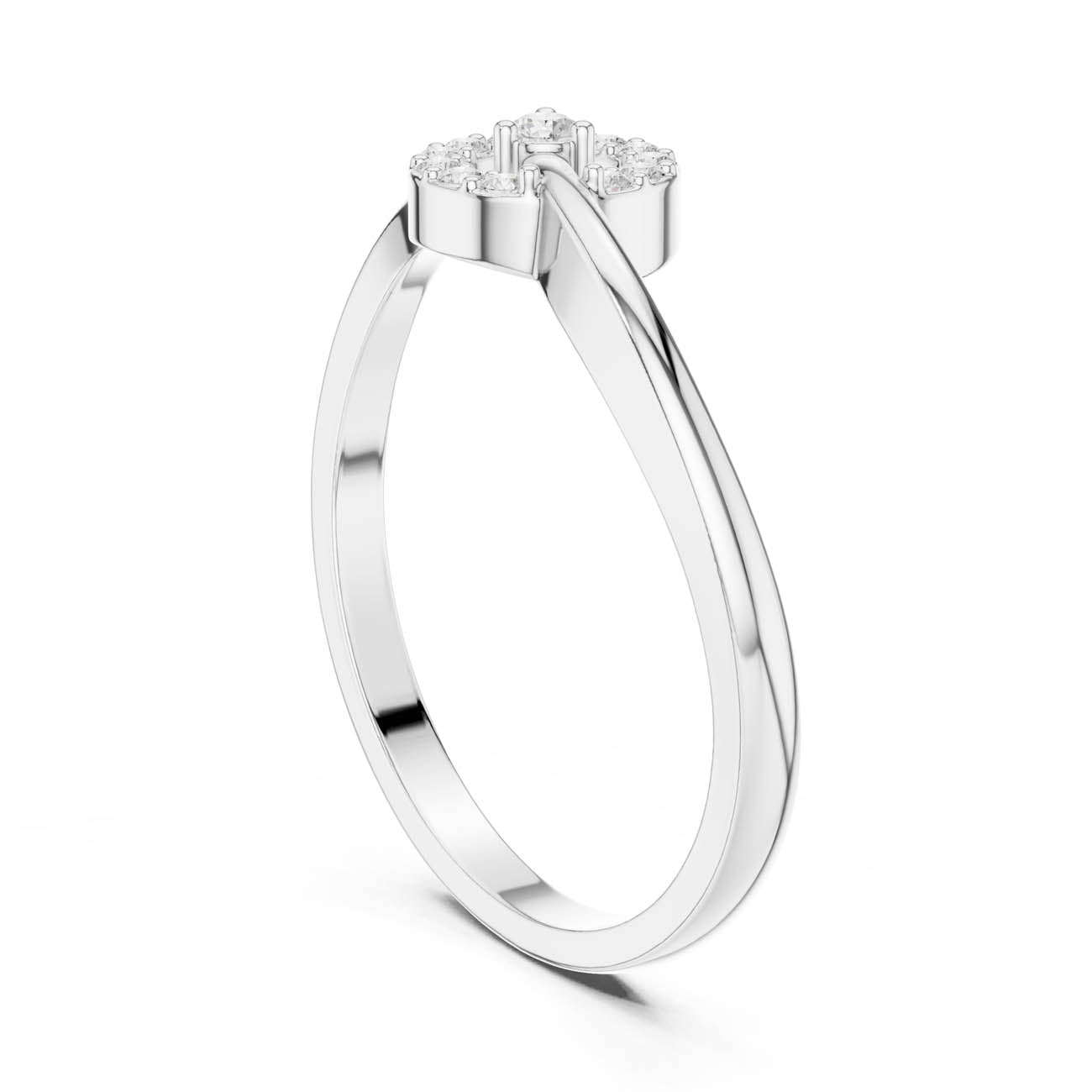 .10 Ct. Diamond Spiral Halo Ring (HLR-78) 10