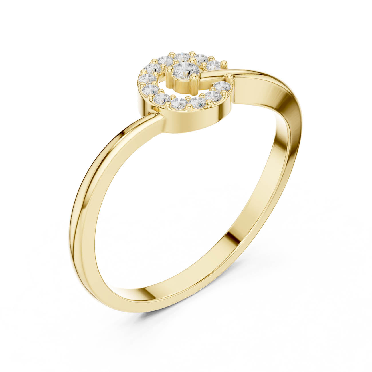 .10 Ct. Diamond Spiral Halo Ring (HLR-78)