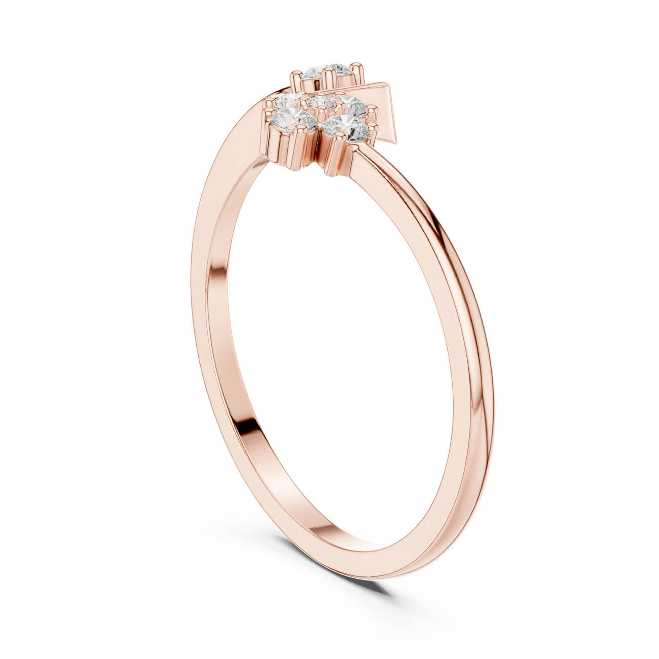 .12 Ct. Diamond Floral Open Ring with Marquise Frame Accent (HLR-79) 12