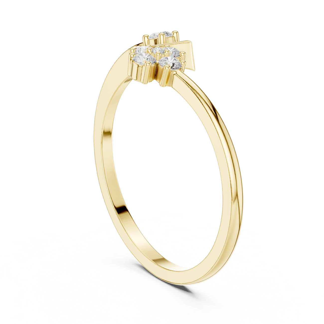 .12 Ct. Diamond Floral Open Ring with Marquise Frame Accent (HLR-79) 3
