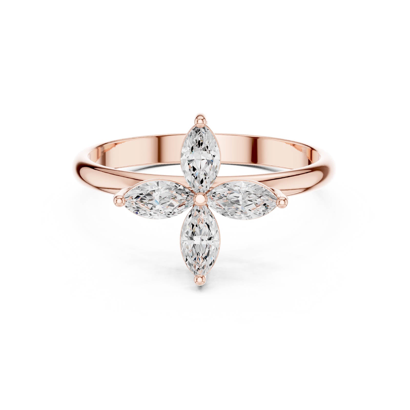 .41 Ct. Marquise Diamond Floral Cluster Ring (HLR-94) 12