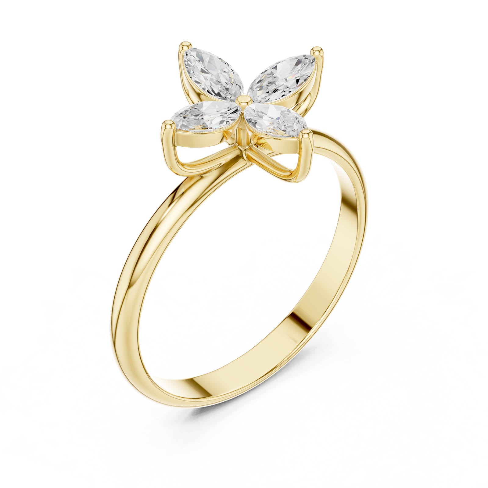 .41 Ct. Marquise Diamond Floral Cluster Ring (HLR-94) 2