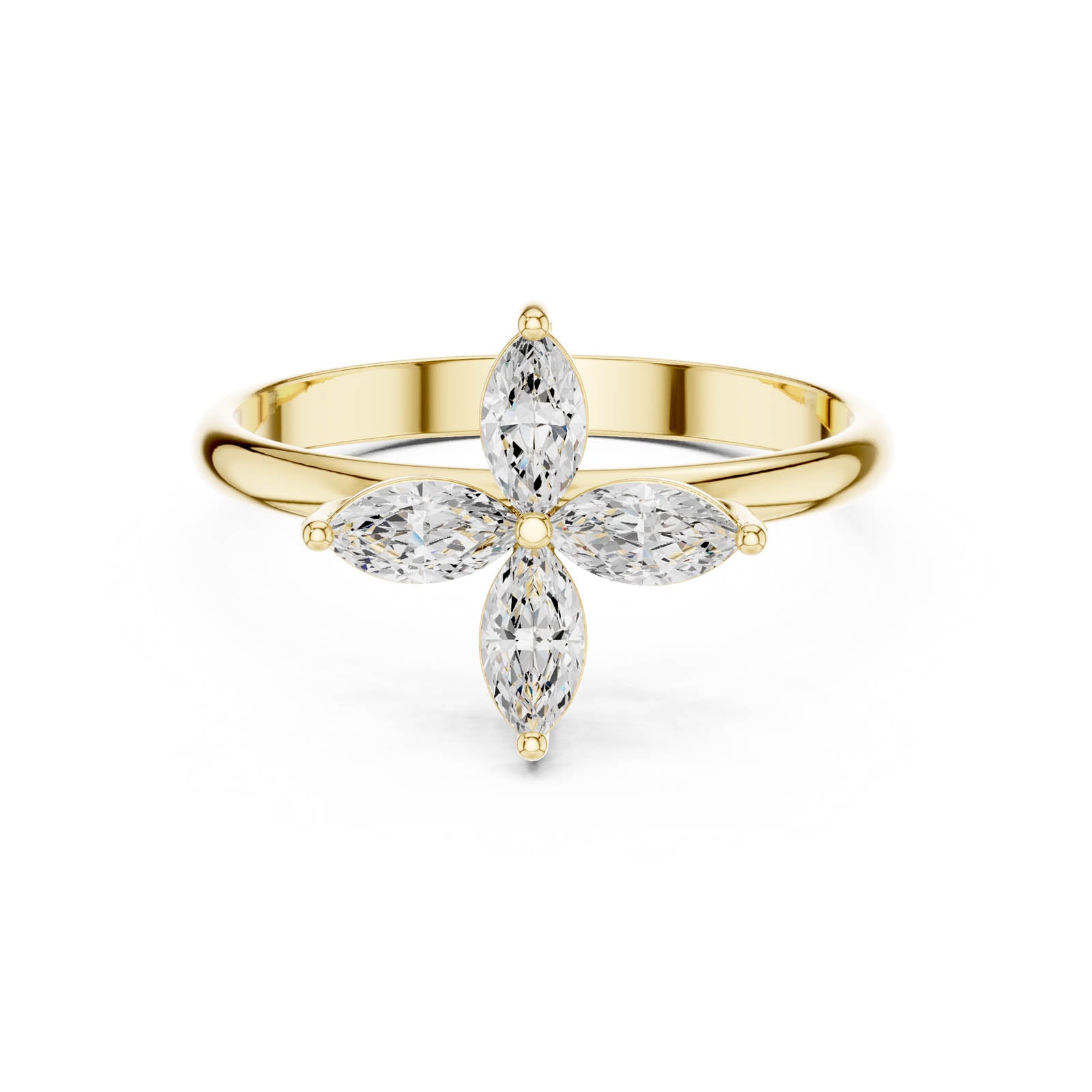 .41 Ct. Marquise Diamond Floral Cluster Ring (HLR-94) 5