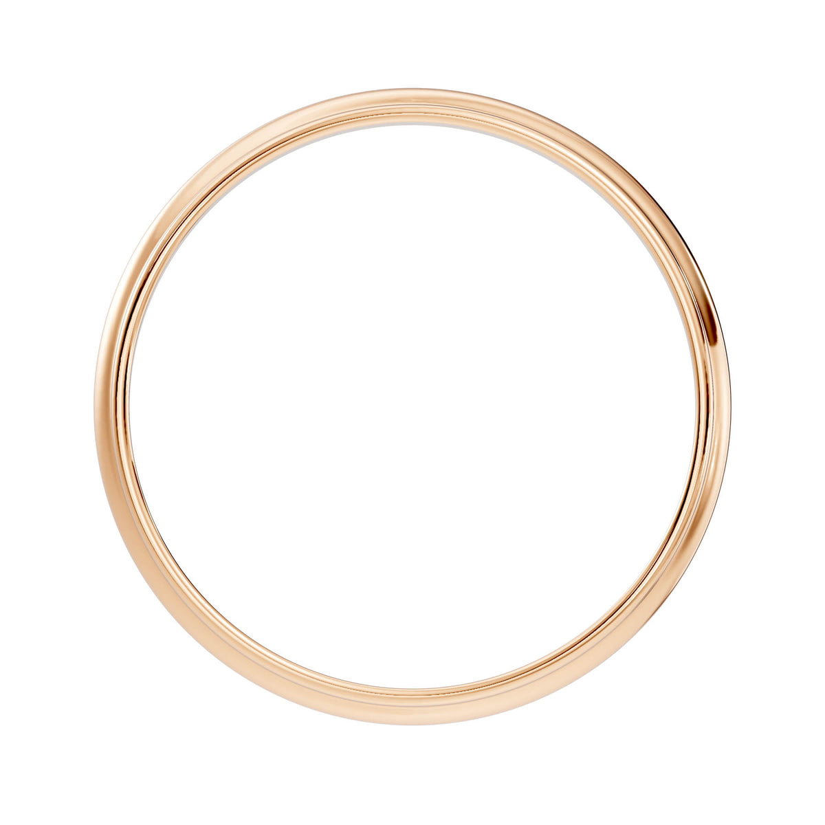Classic Half-Round Wedding Band with Polished Comfort Fit Design (HREW300) 14