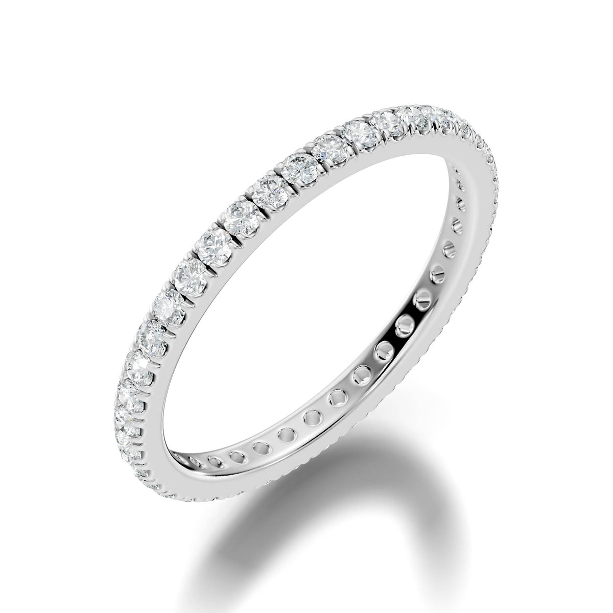 .34 Ct. Round Diamond Eternity Band with Classic Shared Prong Design (JBW-140MM) 10