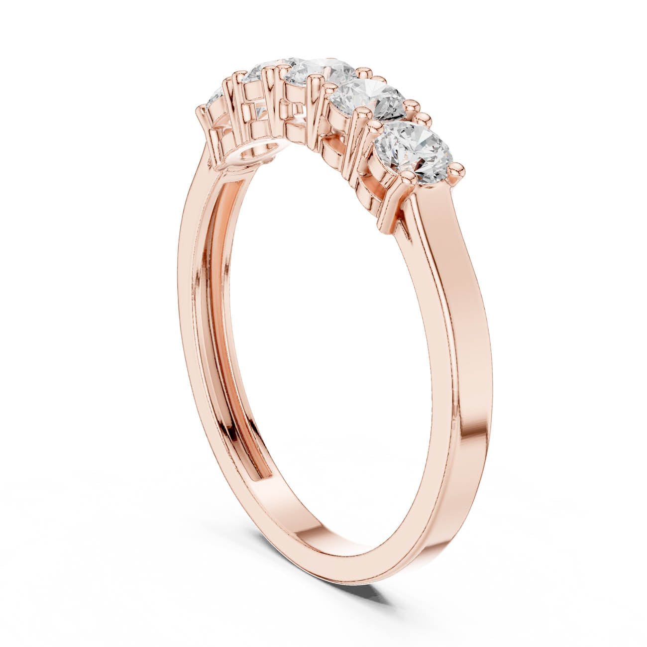 .55 Ct. Five Stone Round Diamond Ring (JLR-18) 10